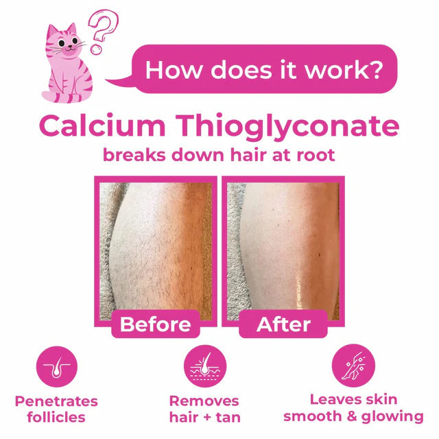 Meow Body Hair Removal Wax Powder + Peeling Foot Mask