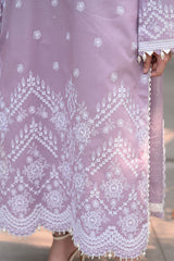 Lawn-3PC Embroidered Shirt with Chiffon Embroidered Dupatta-5136